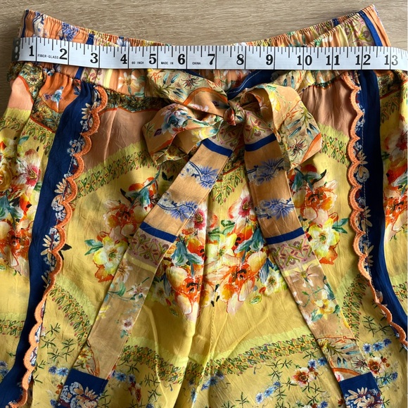 Johnny Was Floral Summer Flowy Wide Leg Pants SZ S - Picture 7 of 9